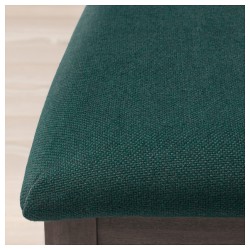 Фото4.Кресло, темно-коричневый, сиденья Gunnared темно-зеленый EKEDALEN IKEA 292.652.74